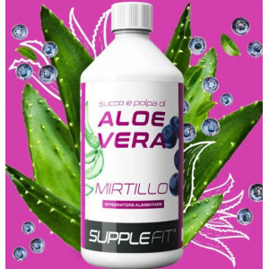 JUS ET PULPE D’ALOE VERA AVEC DU JUS DE MYRTILLE