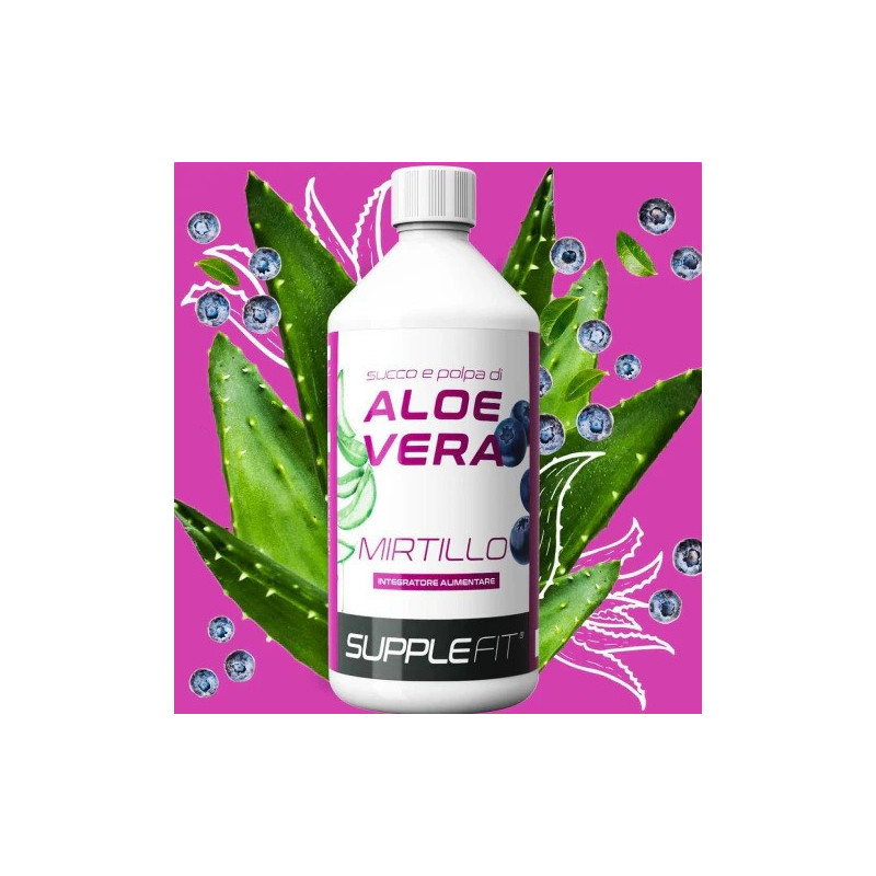 JUS ET PULPE D’ALOE VERA AVEC DU JUS DE MYRTILLE